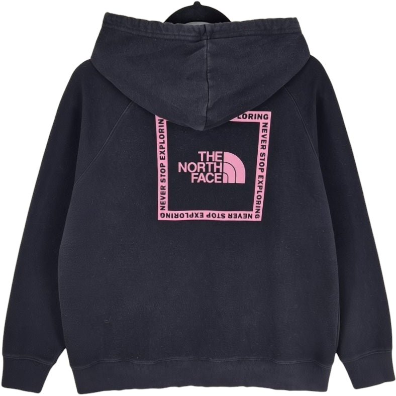 The North Face Womens Black Back Monogram Hoodie Size L