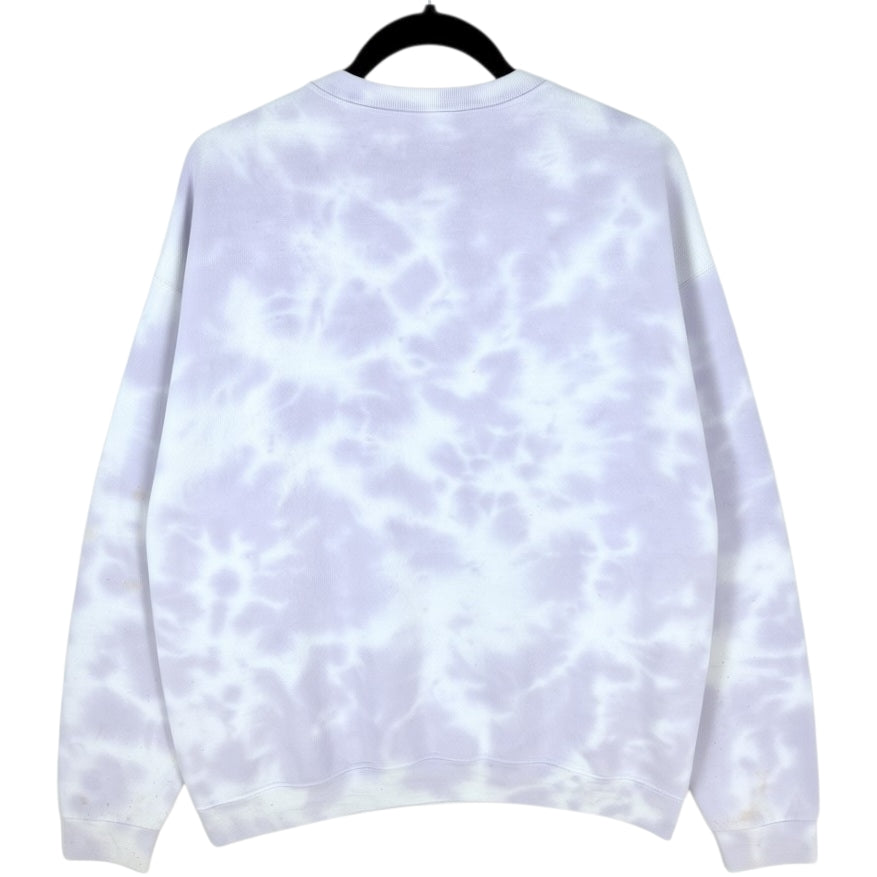 ACDC Womens Light Purple Tie Dye Crewneck Sweater Size M