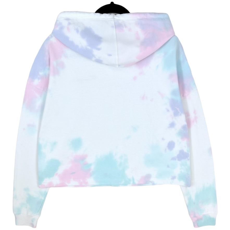 Champion Womens White Tie Dye Light Hoodie Size S