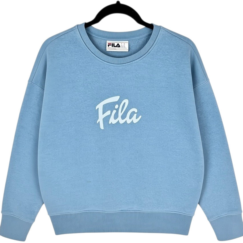 FILA Womens Steel Blue Crewneck Sweater Size M