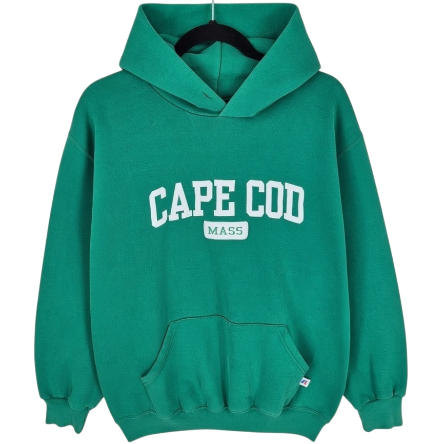 Vintage Russell Athletic 90's Cape Cod Massachusetts Green Hoodie Size M
