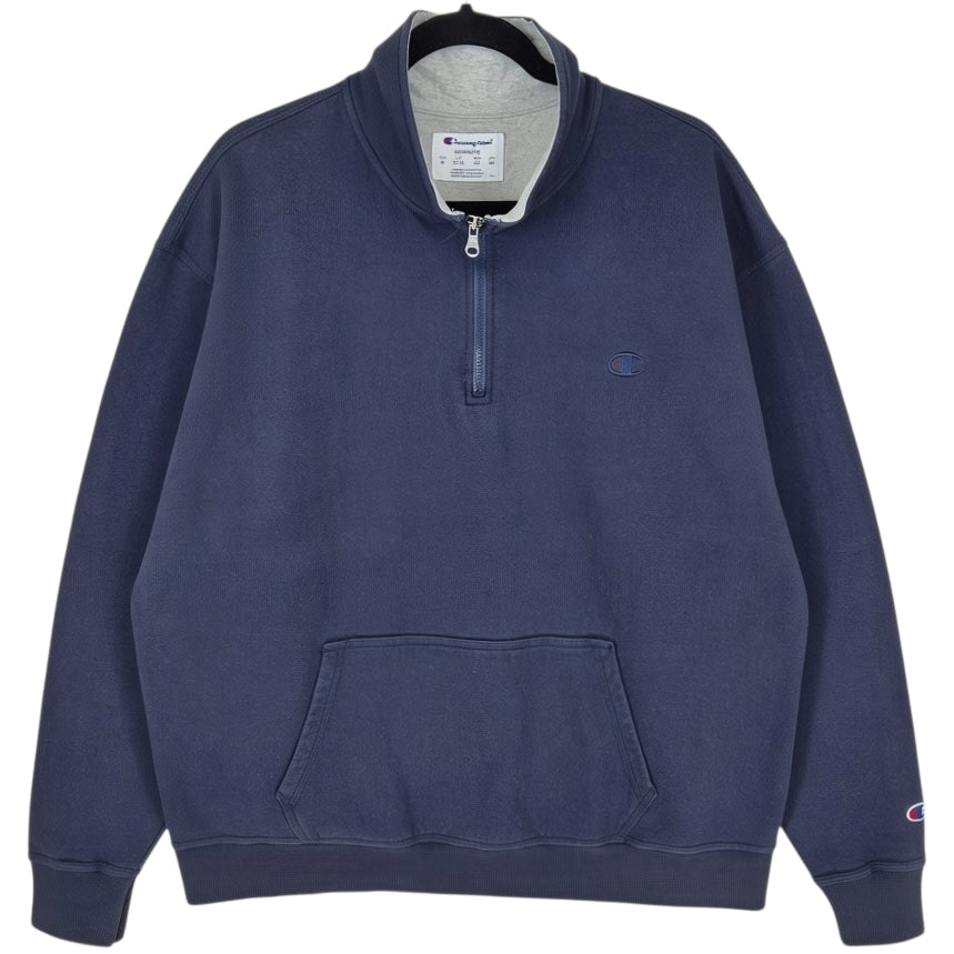 Champion Dark Blue Quarter Zip Sweater Size XL