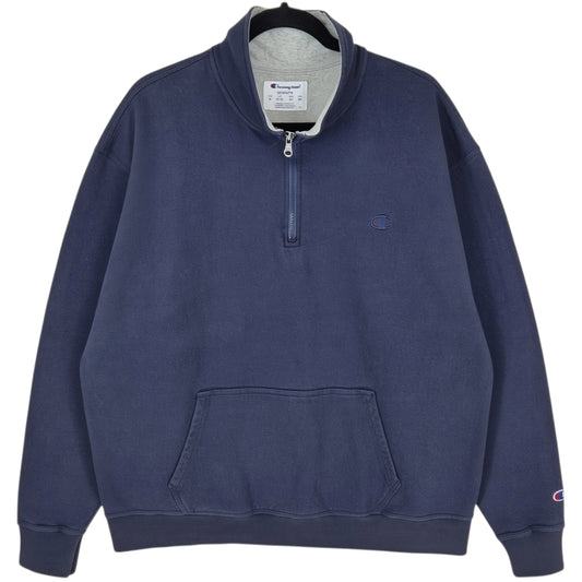 Champion Dark Blue Quarter Zip Sweater Size XL
