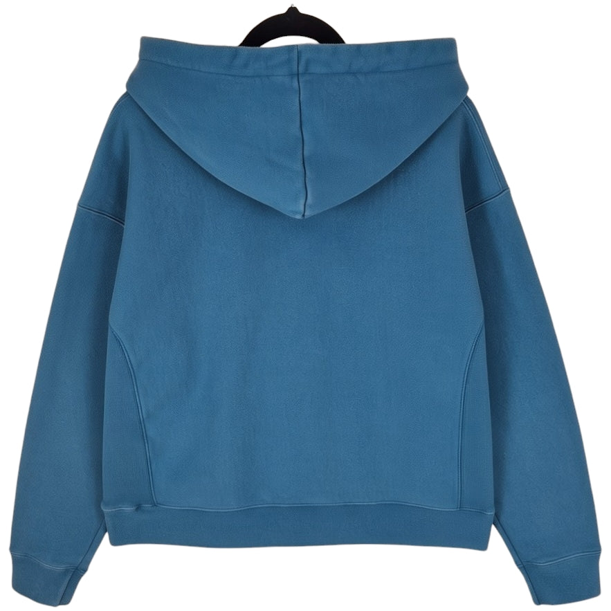 Champion Reverse Weave Womens Aqua Blue Heavy Hoodie Size L