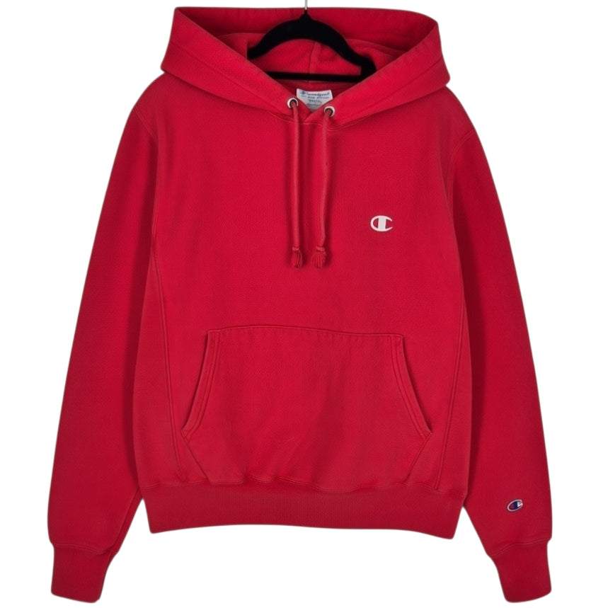 Champion Reverse Weave Red Heavy Hoodie Size S