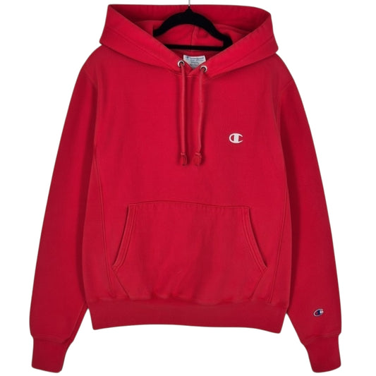 Champion Reverse Weave Red Heavy Hoodie Size S