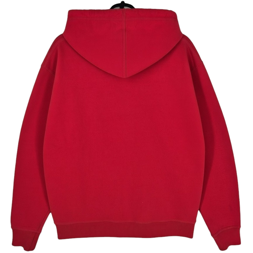 Champion Red Chest Script Hoodie SIze L