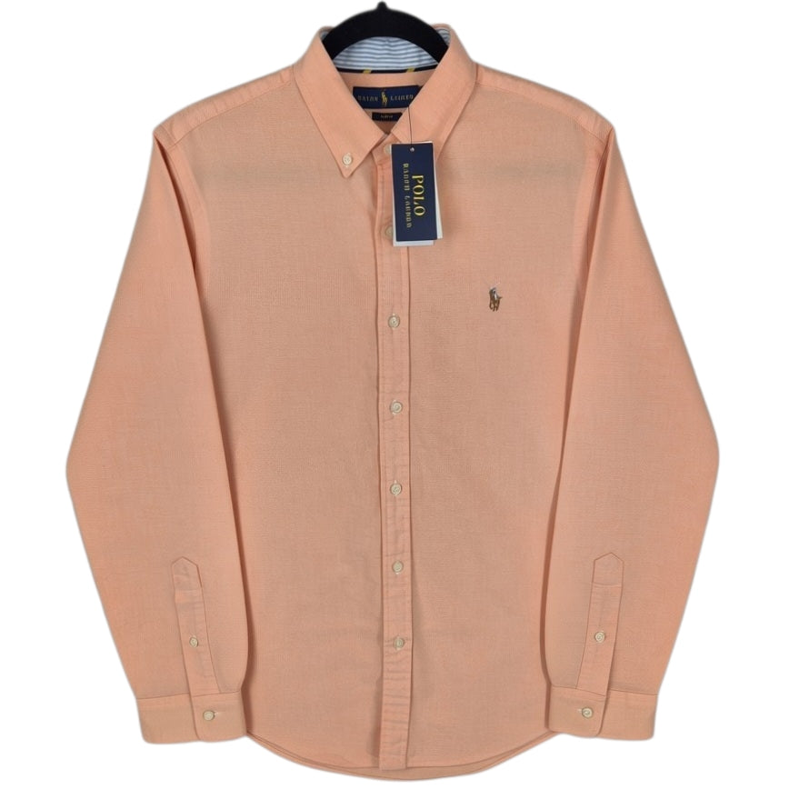 Polo Ralph Lauren Light Orange Slim Fit Dress Shirt Size M