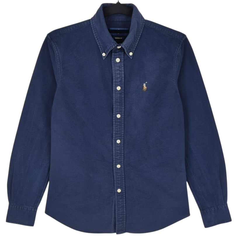 Polo Ralph Lauren Womens Dark Blue Custom Fit Dress Shirt Size XS