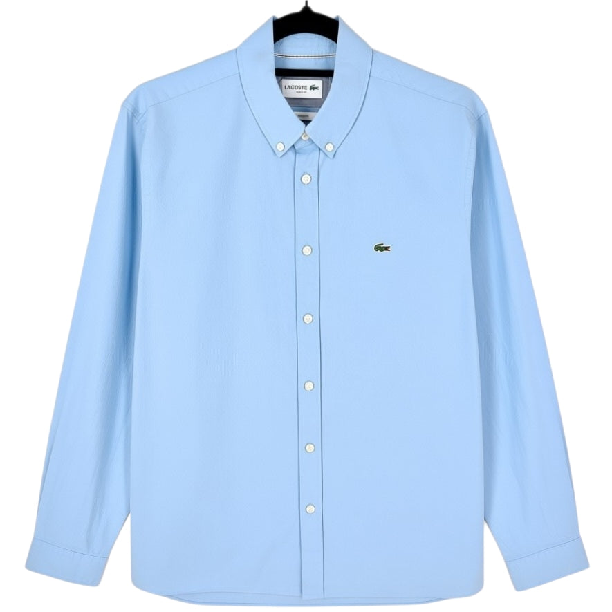 Lacoste Light Blue Slim Fit Stretch Dress Shirt Size M