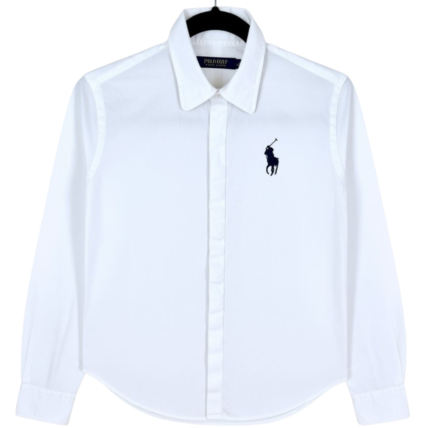 Polo Ralph Lauren Golf Womens White Big Pony Dress Shirt Size M