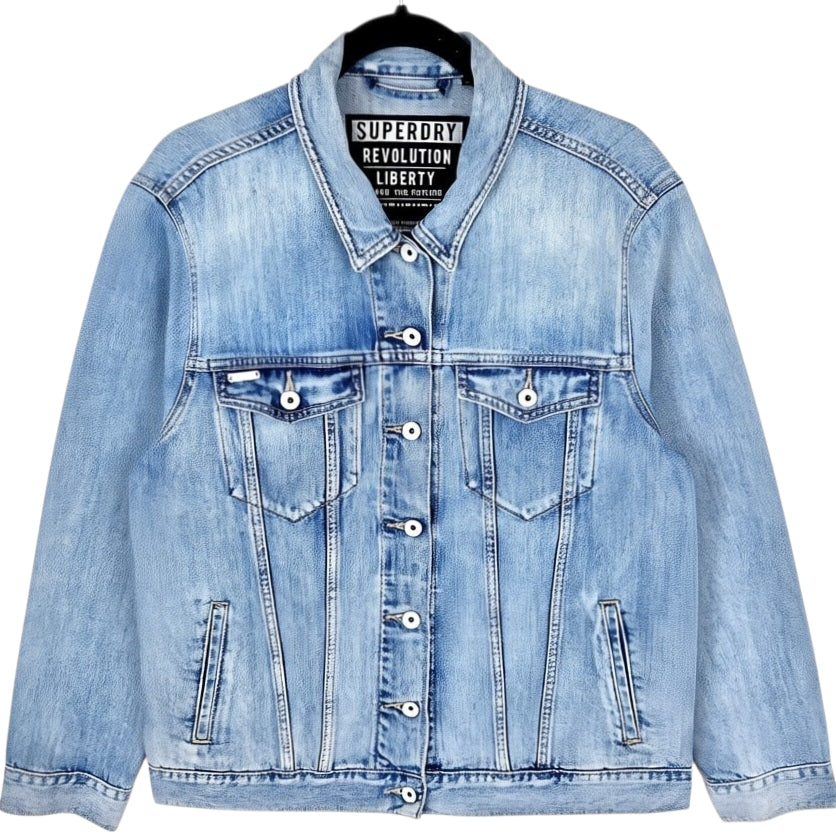 Superdry Blue Denim Jacket Size M