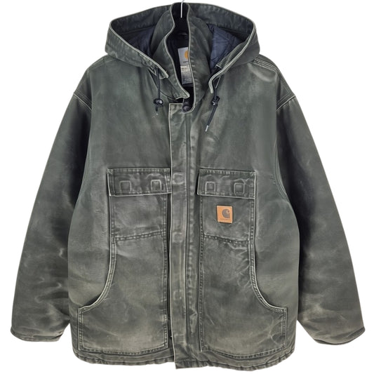 Carhartt Olive Green Extra Heavy Denim Jacket Size XL