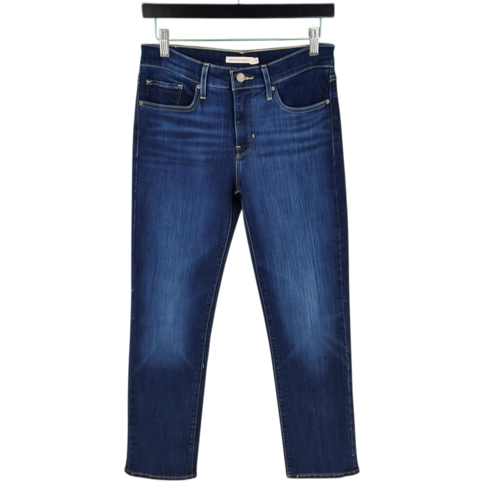 Levis 314 Jeans Womens Dark Blue Shaping Straight Denim W28