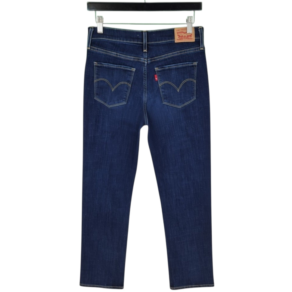 Levis 314 Jeans Womens Dark Blue Shaping Straight Denim W28
