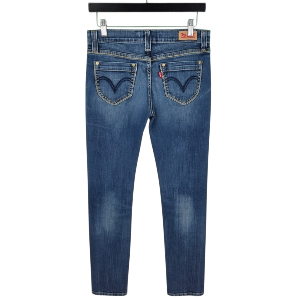 Levis 524 Jeans Womens Blue Too Superlow Denim W30