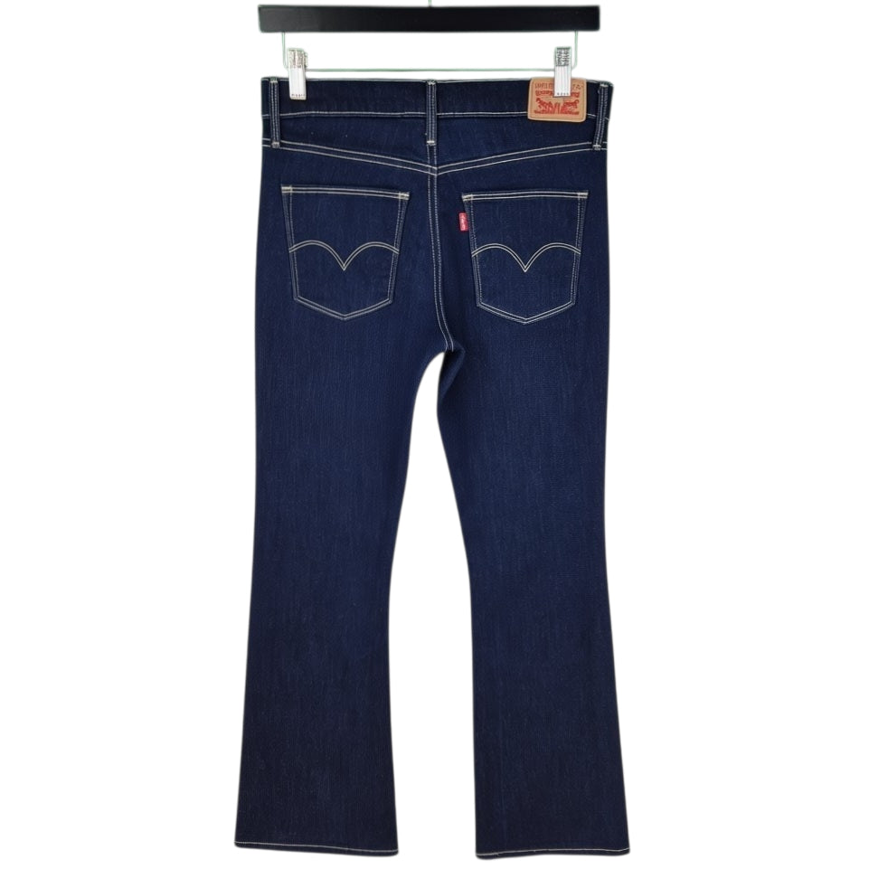 Levis Jeans Womens Dark Blue Slimming Bootcut Denim W30