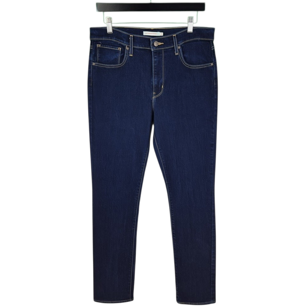 Levis 724 Jeans Womens Dark Blue High Rise Straight Leg Denim W32