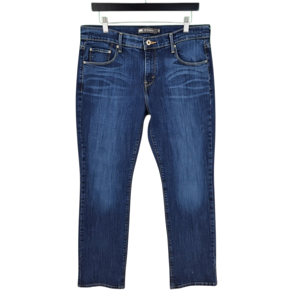 Levis 505 Jeans Womens Dark Blue Straight Leg Denim W32
