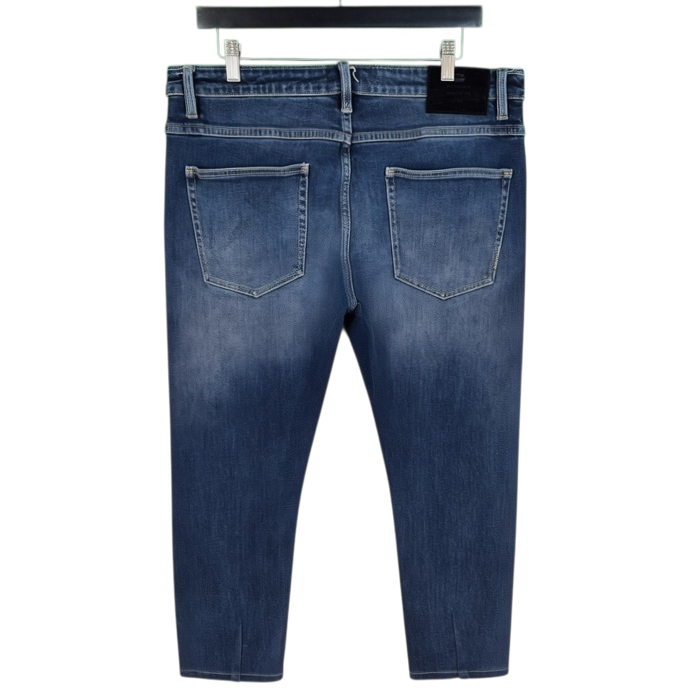 NEUW Jeans Dark Blue Heavy Cropped Denim W34