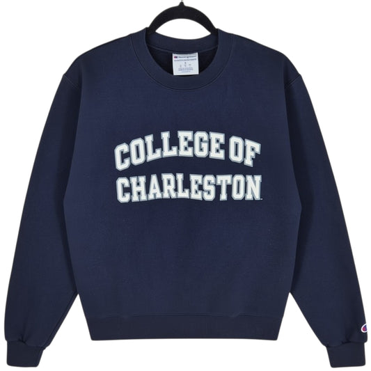 Champion Charleston College Dark Blue Crewneck Sweater Size S
