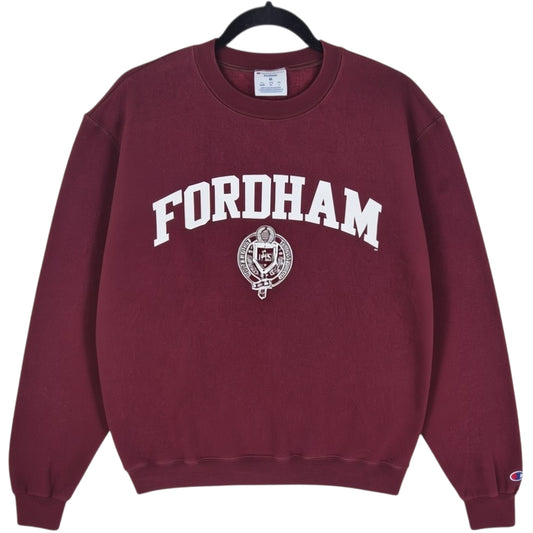 Champion Fordham University Burgundy Crewneck Sweater Size M