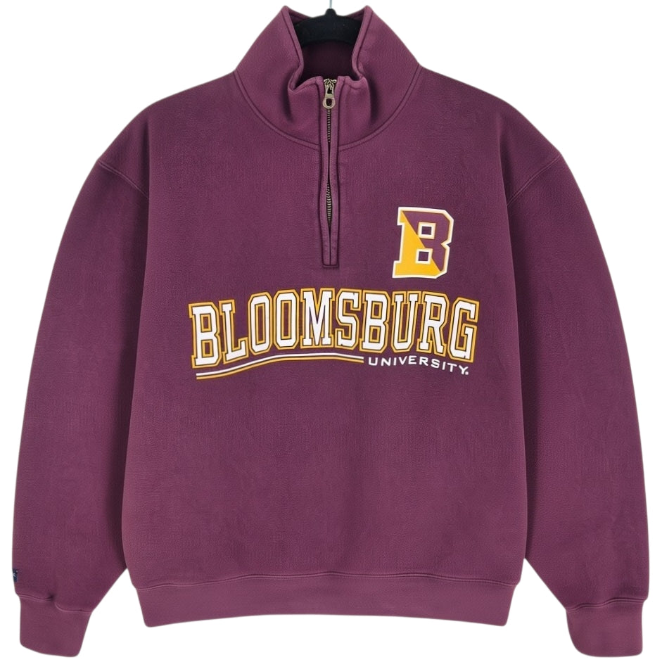 Jansport Bloomsburg University Burgundy Quarter Zip Sweater Size M