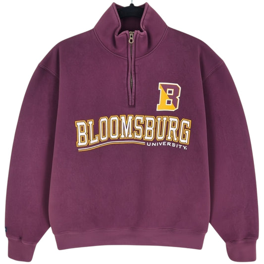 Jansport Bloomsburg University Burgundy Quarter Zip Sweater Size M