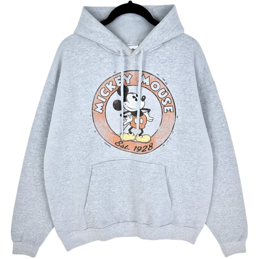 Disney Mickey Mouse Grey Hoodie Size L