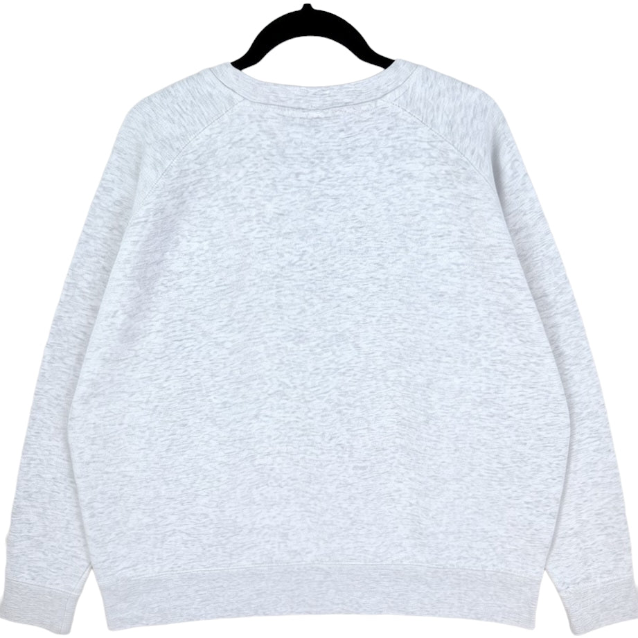 Champion Illinois Uni Fighting Illini Light Grey Embroidered Sweater Size XL