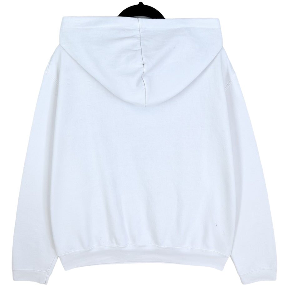 Ohio State Buckeyes White Embroidered Hoodie Size XL