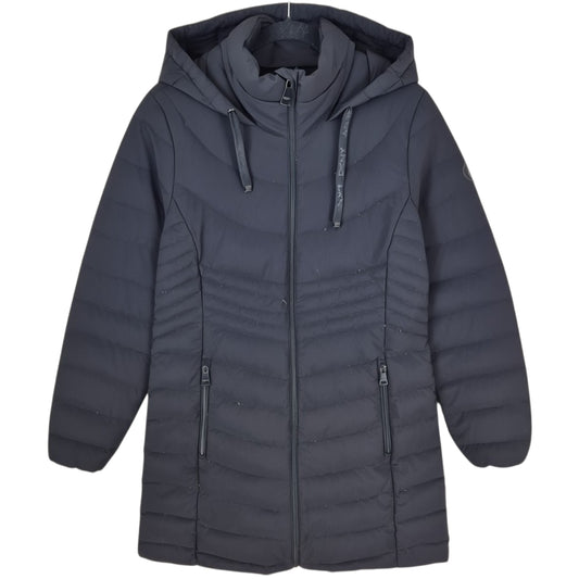DKNY Womens Black Padded Trench Coat Down Jacket Size M