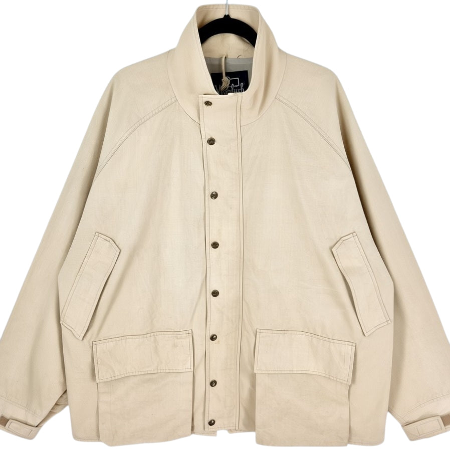 Vintage Woolrich 80's Light Brown Windbreaker Jacket Size XL