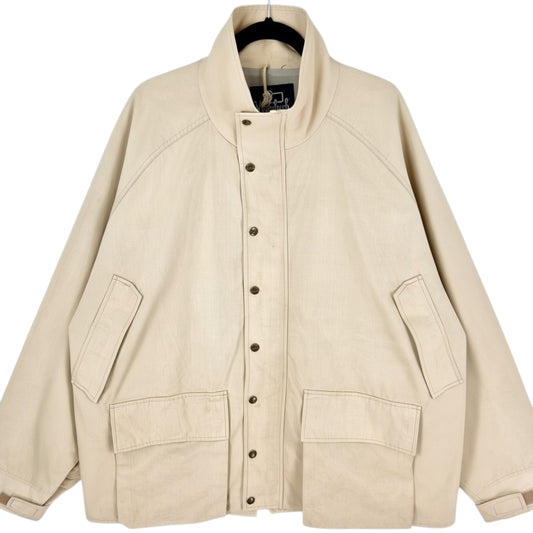 Vintage Woolrich 80's Light Brown Windbreaker Jacket Size XL