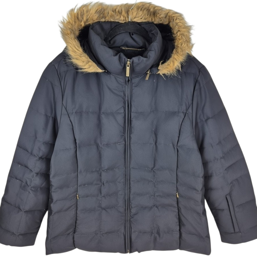Calvin Klein Womens Black Duck Down Puffer Jacket Size L