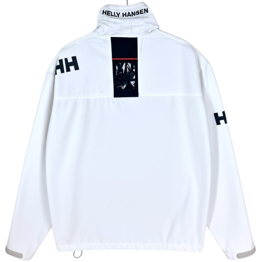 Helly Hansen White Nylon Windbreaker Jacket Size M
