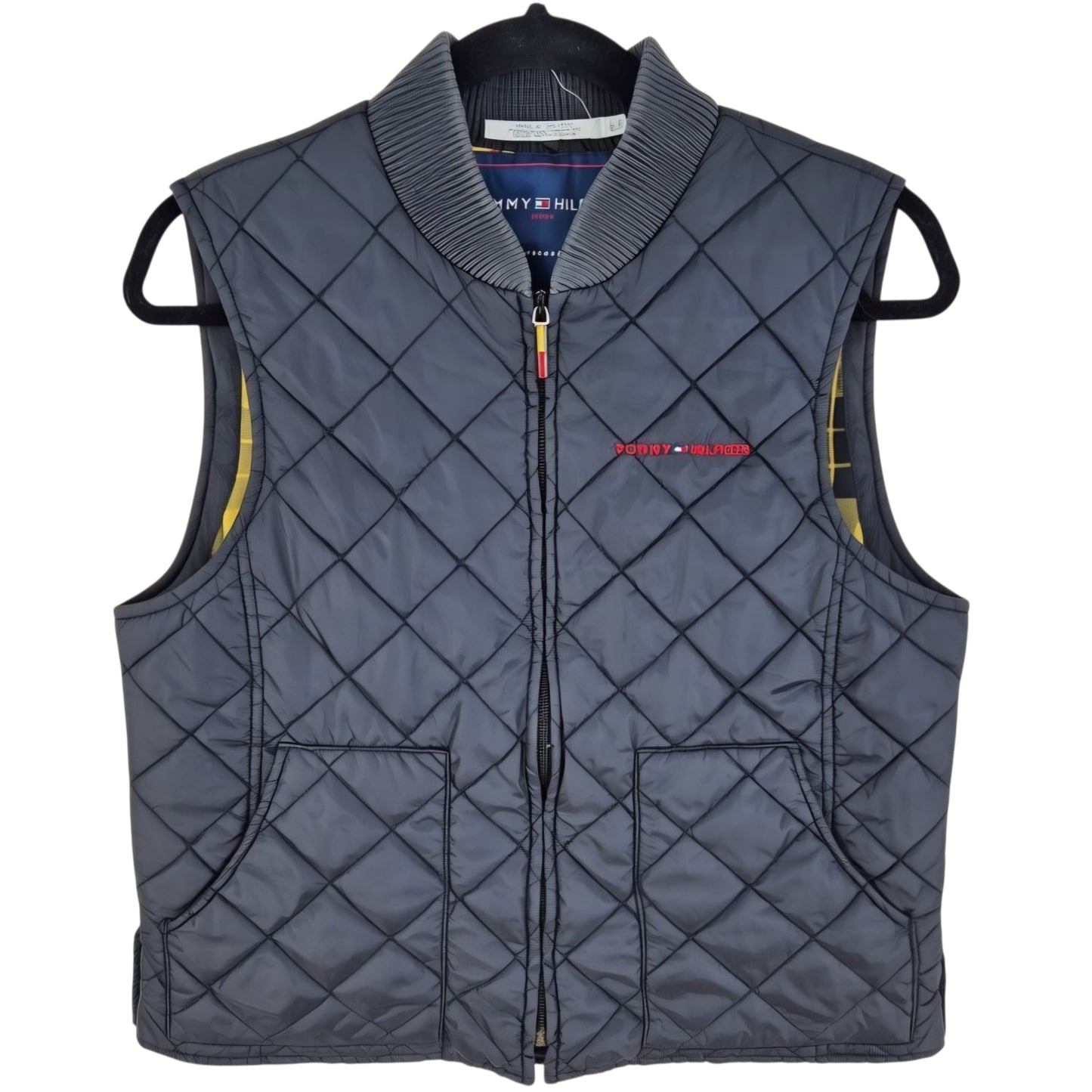 Vintage Tommy Hilfiger 90's Womens Black Padded Vest Size L