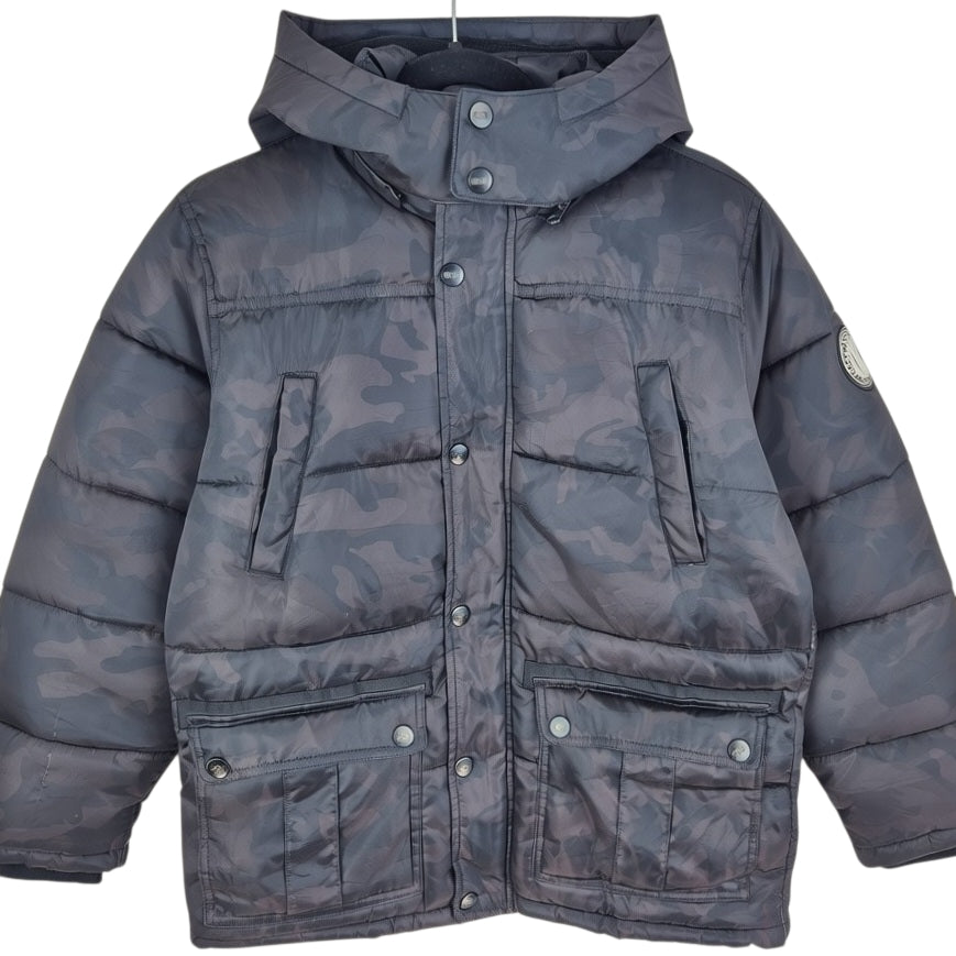 DKNY Black Camo Puffer Jacket Size S