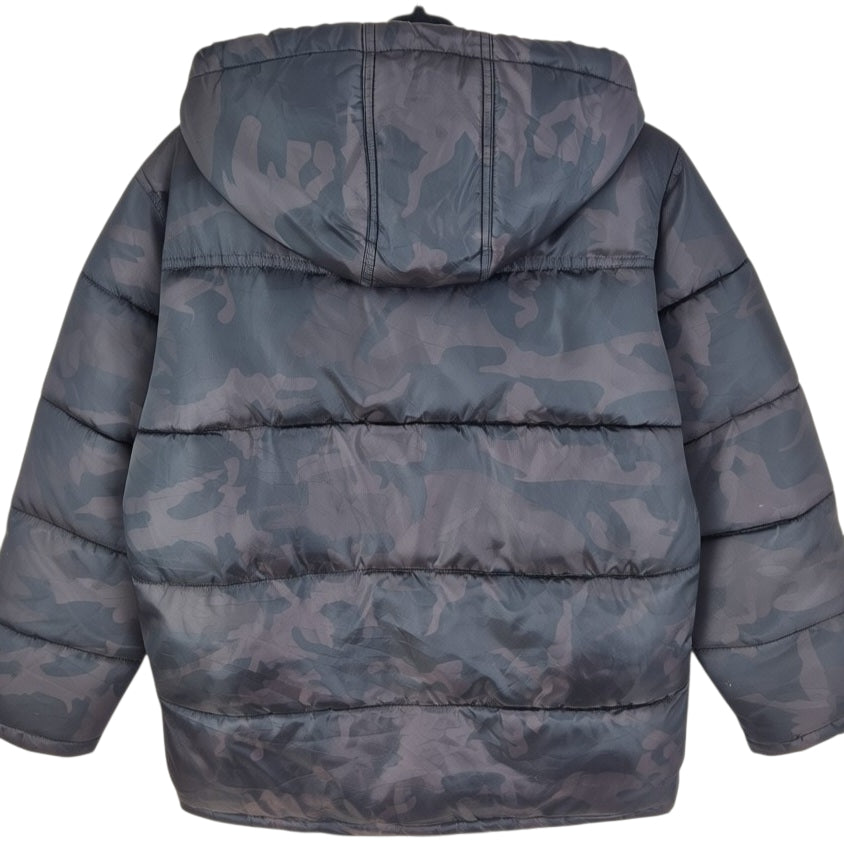 DKNY Black Camo Puffer Jacket Size S