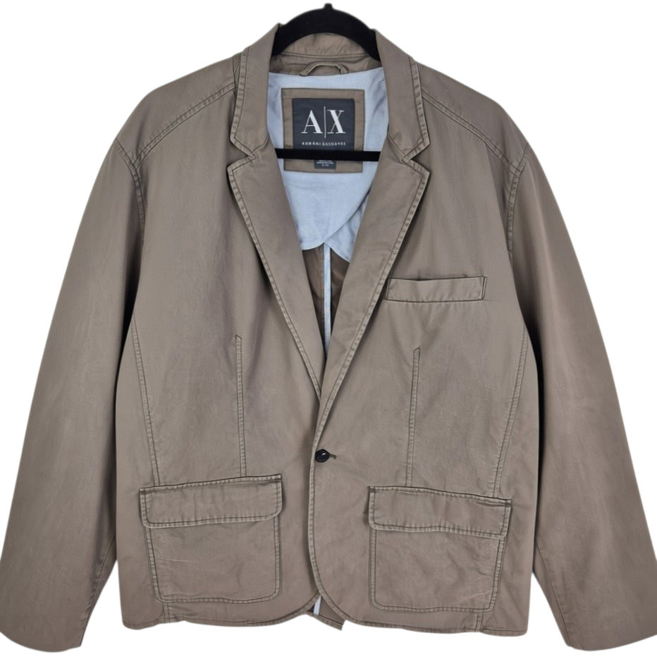 Armani Exchange Brown Button Jacket Size XL