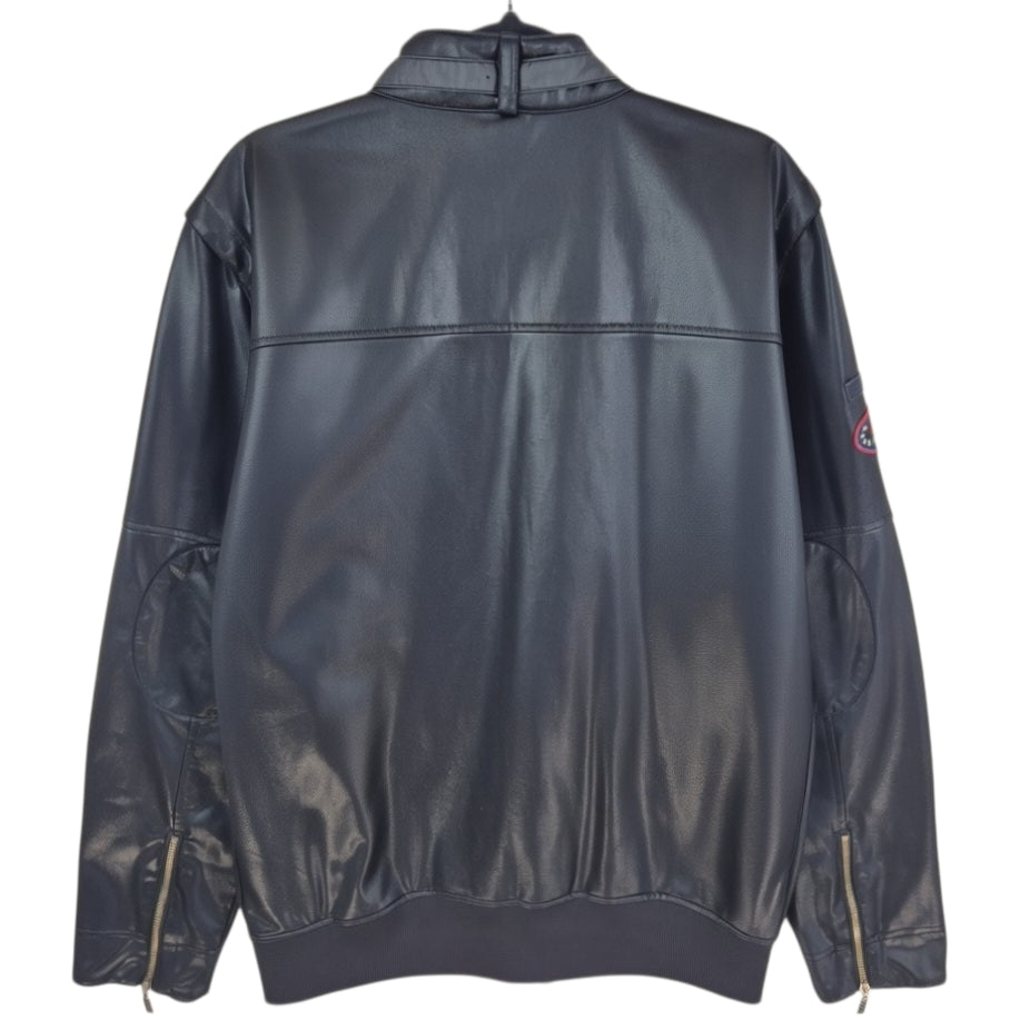 PUMA Motorsport Black Laquered Zip Jacket Size L