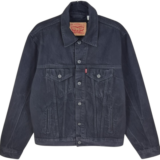 Levis Black Heavy Denim Button Jacket Size M