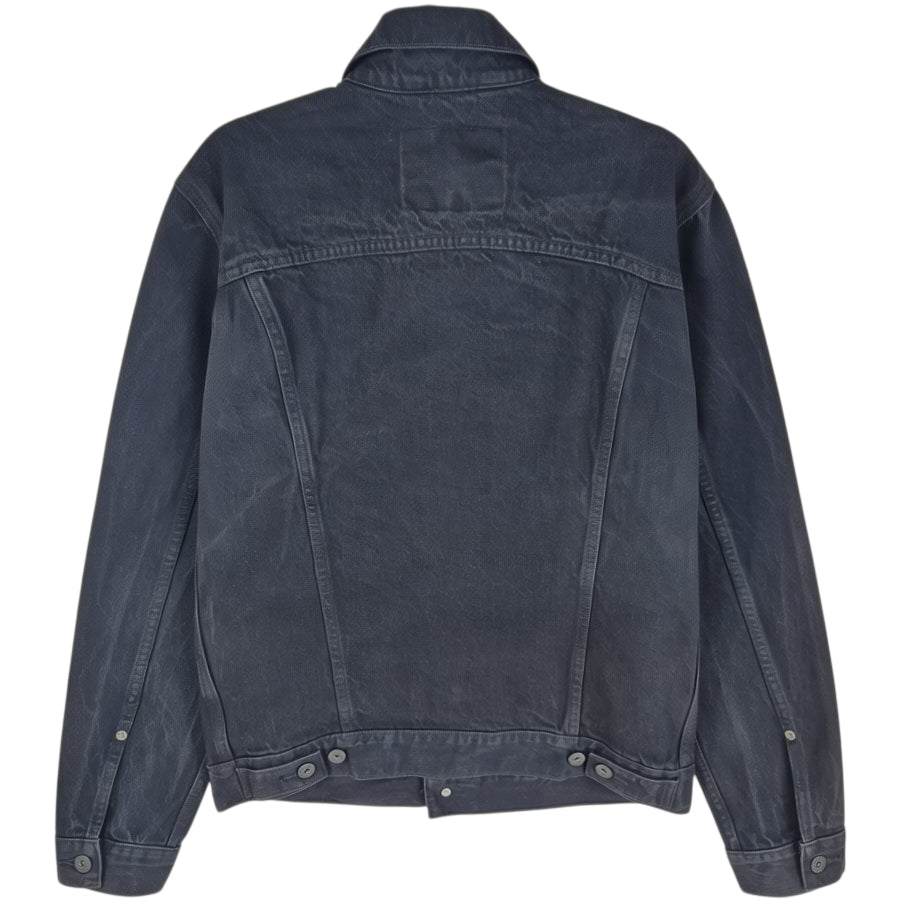 Levis Black Heavy Denim Button Jacket Size M