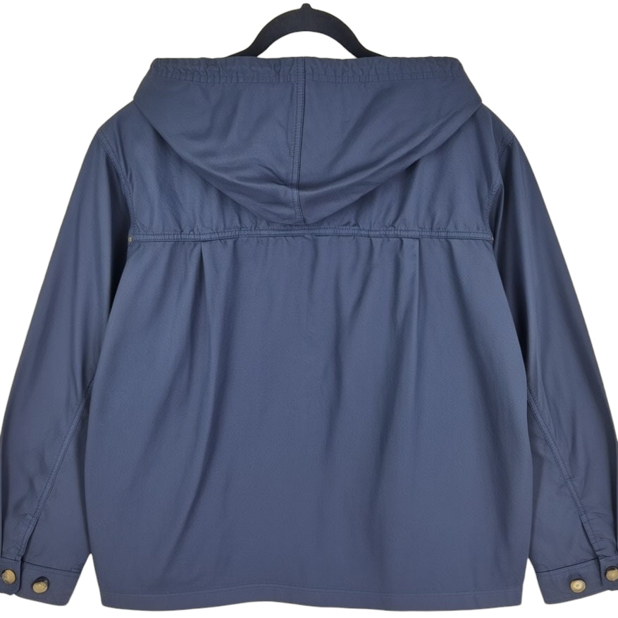 Adidas Dark Blue Light Hooded Windbreaker Jacket Size XL