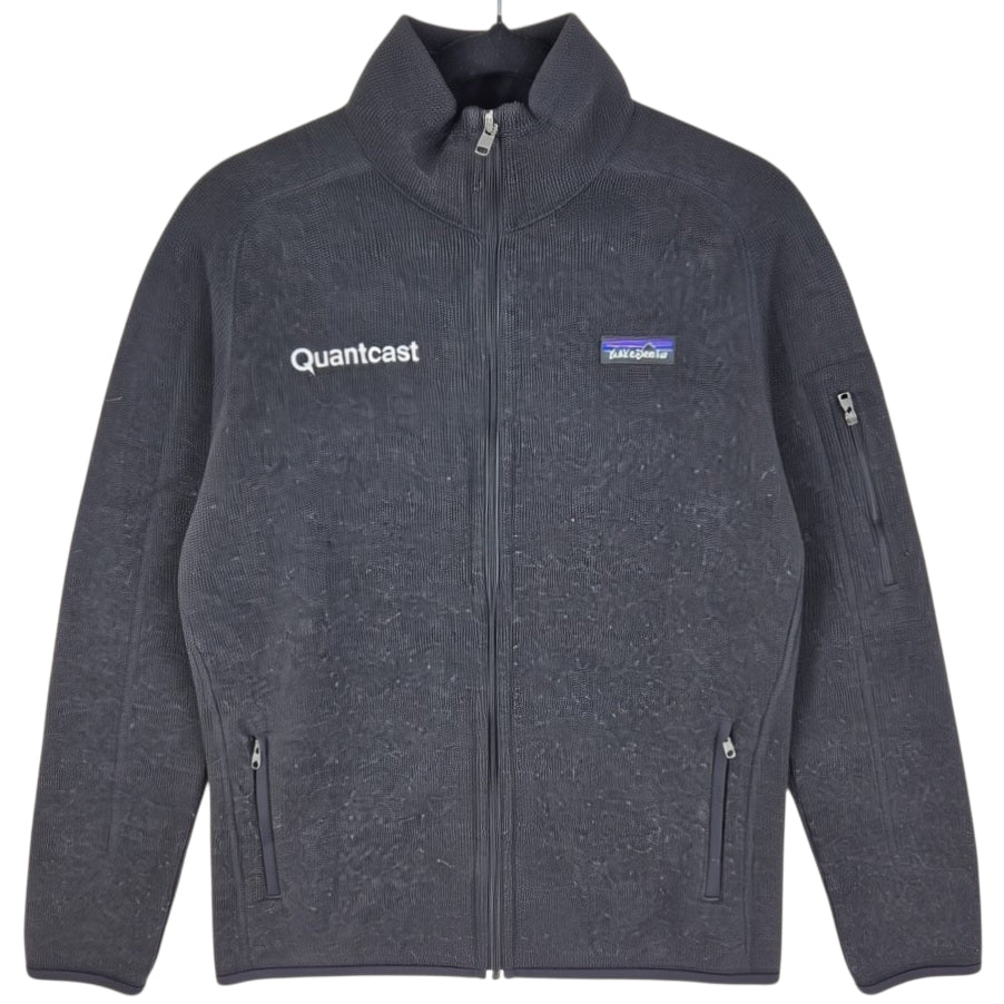 Patagonia Womens Dark Grey Fleece Zip Jumper Size M