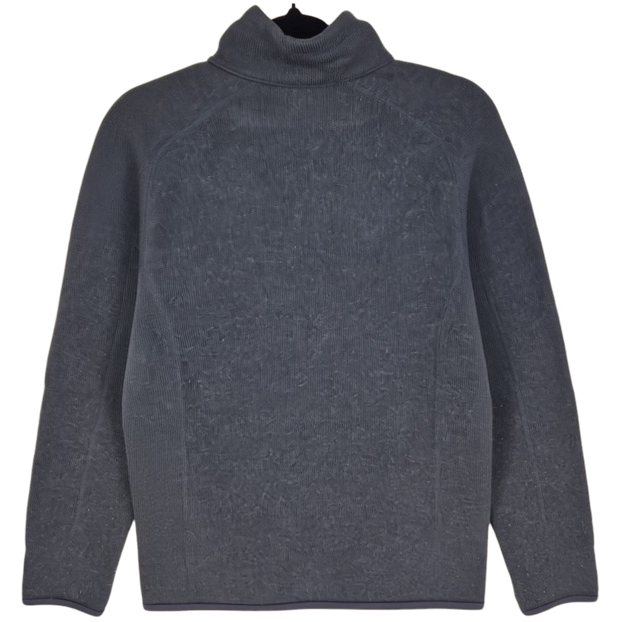 Patagonia Womens Dark Grey Fleece Zip Jumper Size M