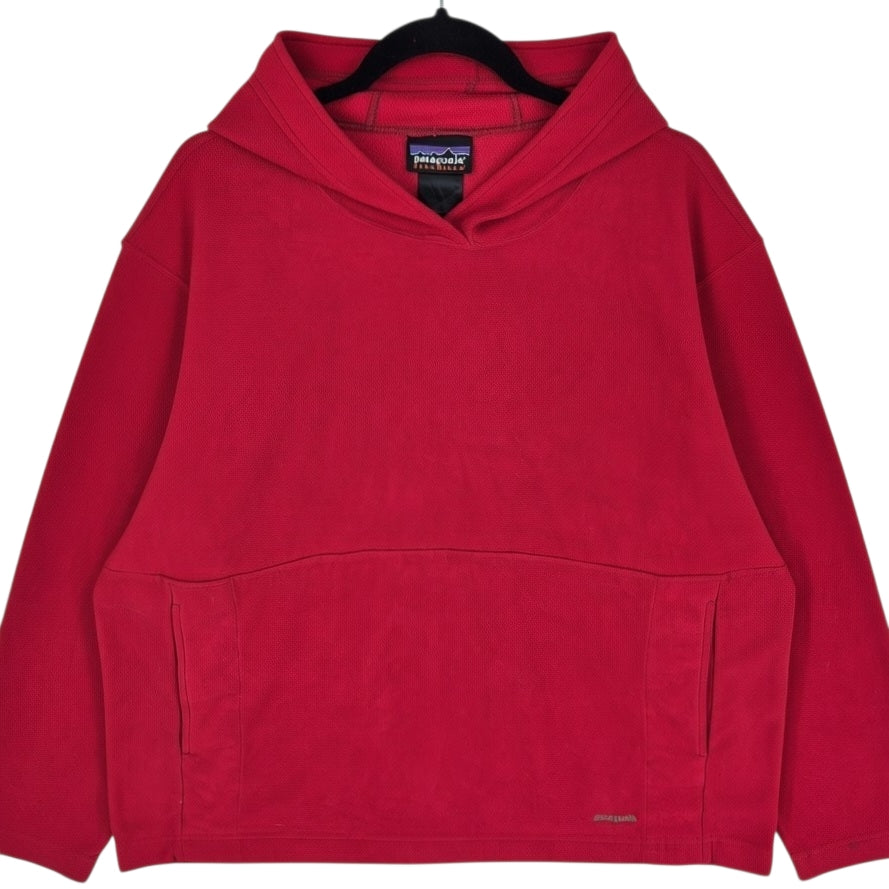 Patagonia Synchilla Red Fleece Hoodie Size L