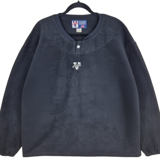 Vintage Victory LA 90's Black USA Made Fleece Jumper Size XL
