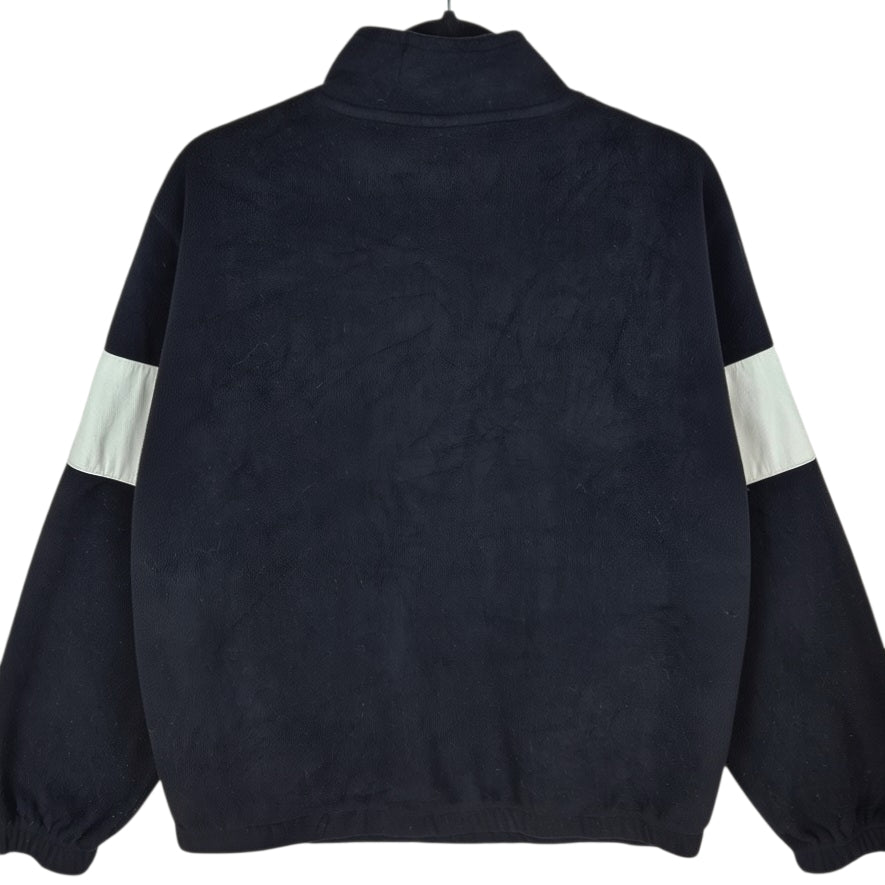 FILA Black Quarter Zip Fleece Jumper Size L