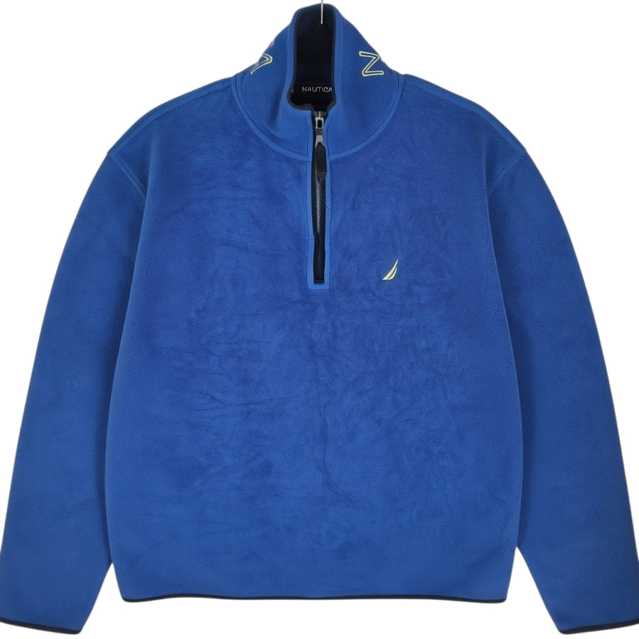 Nautica Blue Quarter Zip Fleece Jumper Size S